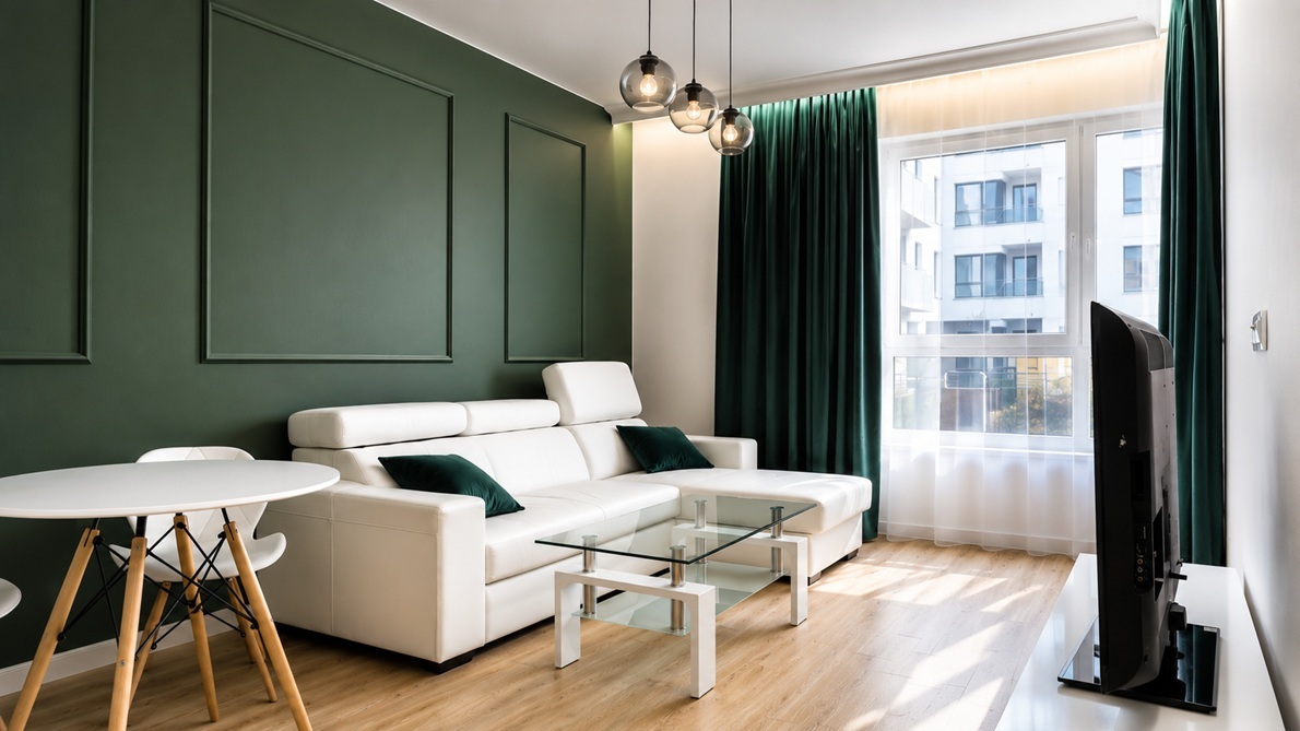 Underground garage space included with the Ursus apartment