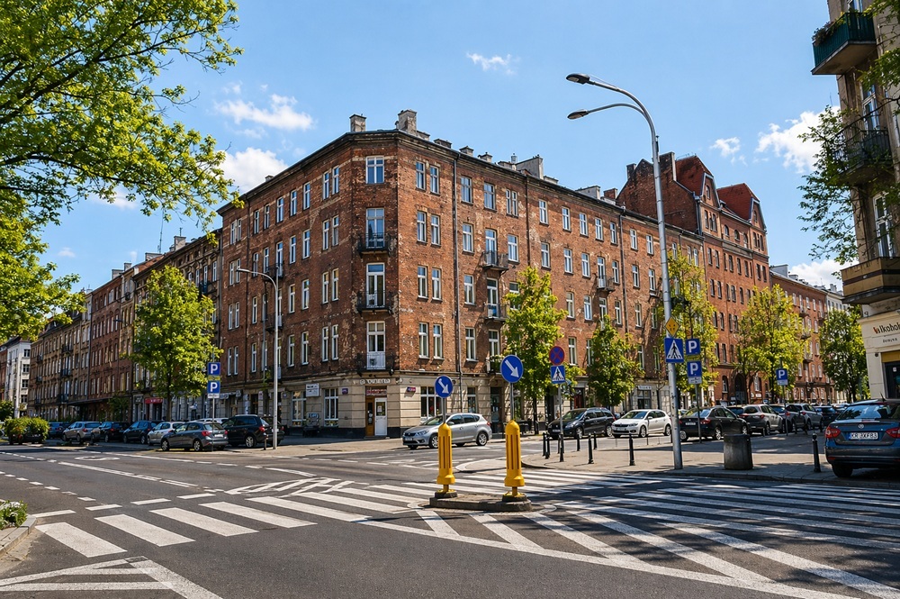 Praga district Warsaw — regenerating industrial and residential neighbourhood streets