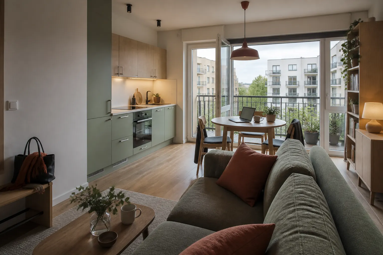 Practical furnished apartment prepared for long-term rental in Warsaw