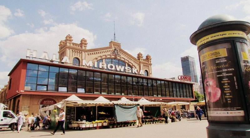 Hala Mirowska market hall in Warsaw