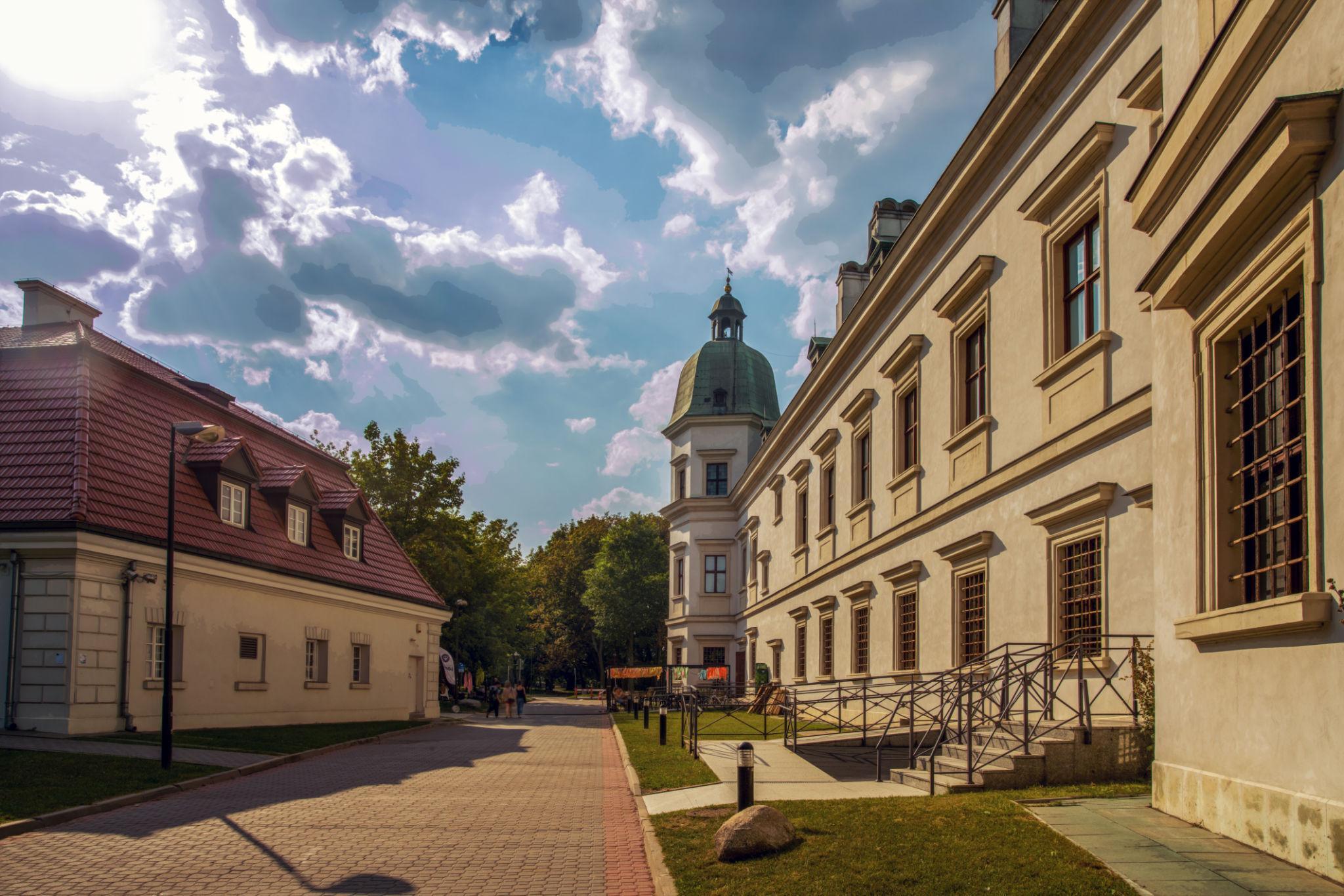Green space in Łazienki Królewskie, central Warsaw