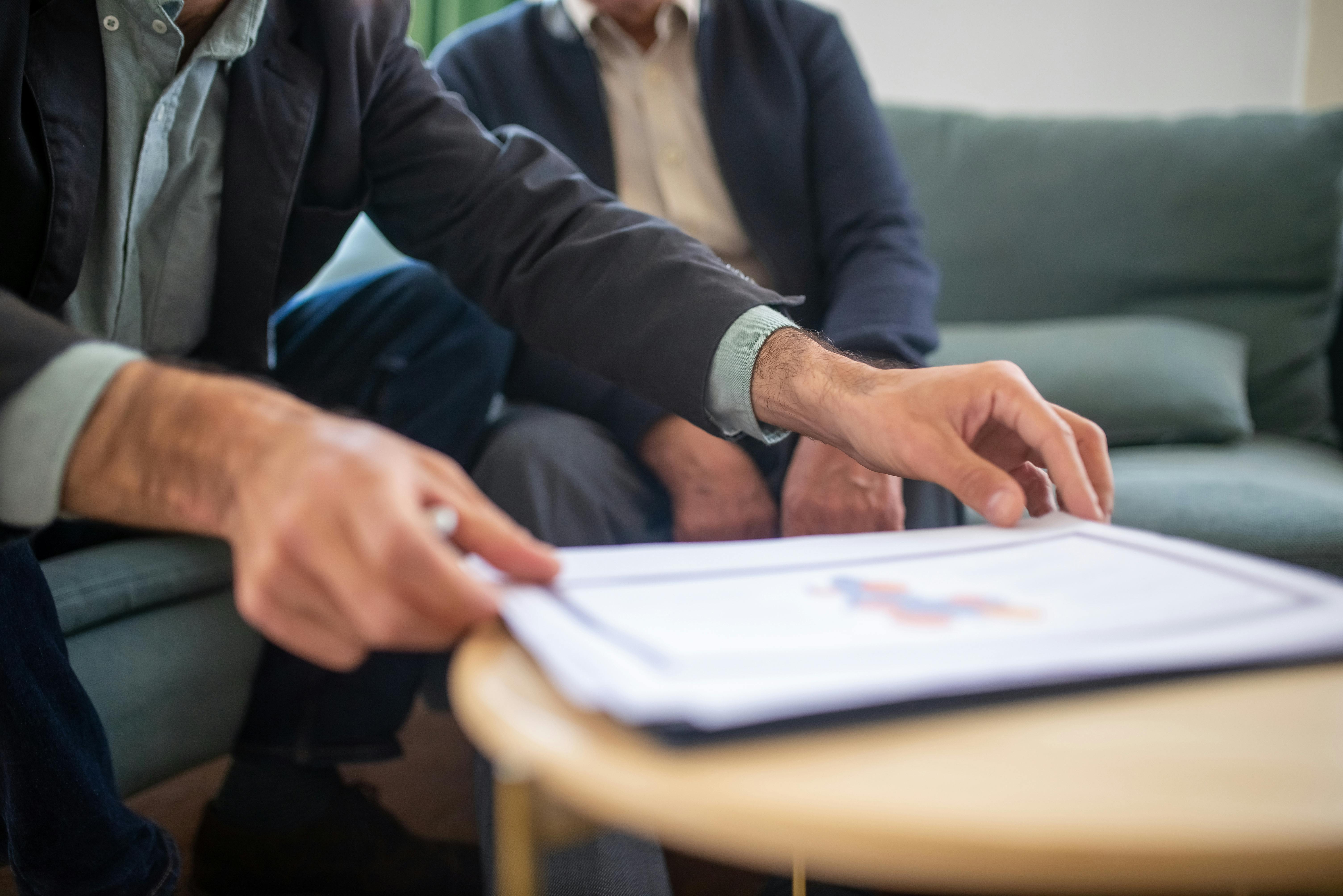 Private consultation and client advisory meeting