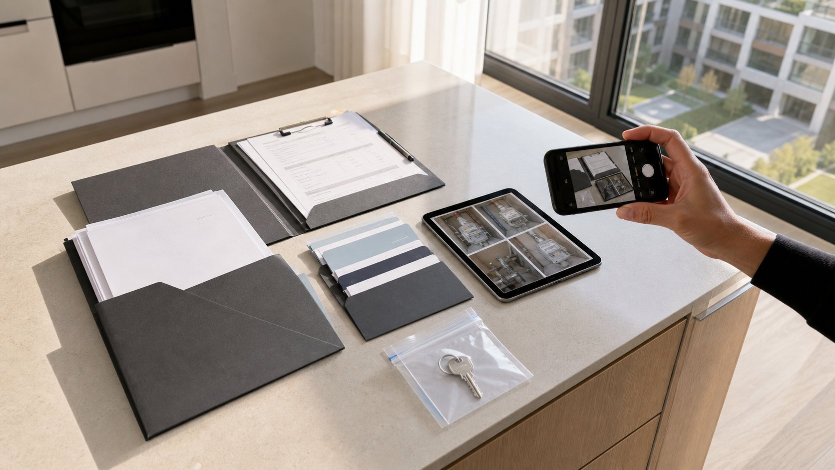 Structured digital closing and property evidence pack prepared for a remote buyer
