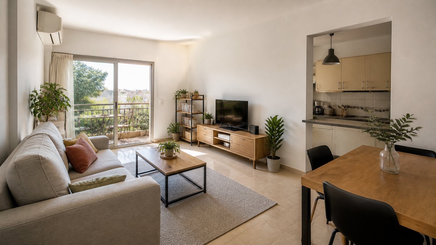 Tel Aviv apartment arranged for long term residential rental