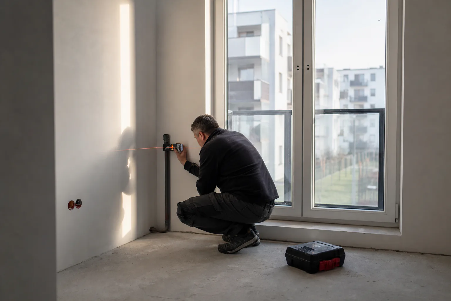 Technical inspection in a new-build apartment in Warsaw Ursus