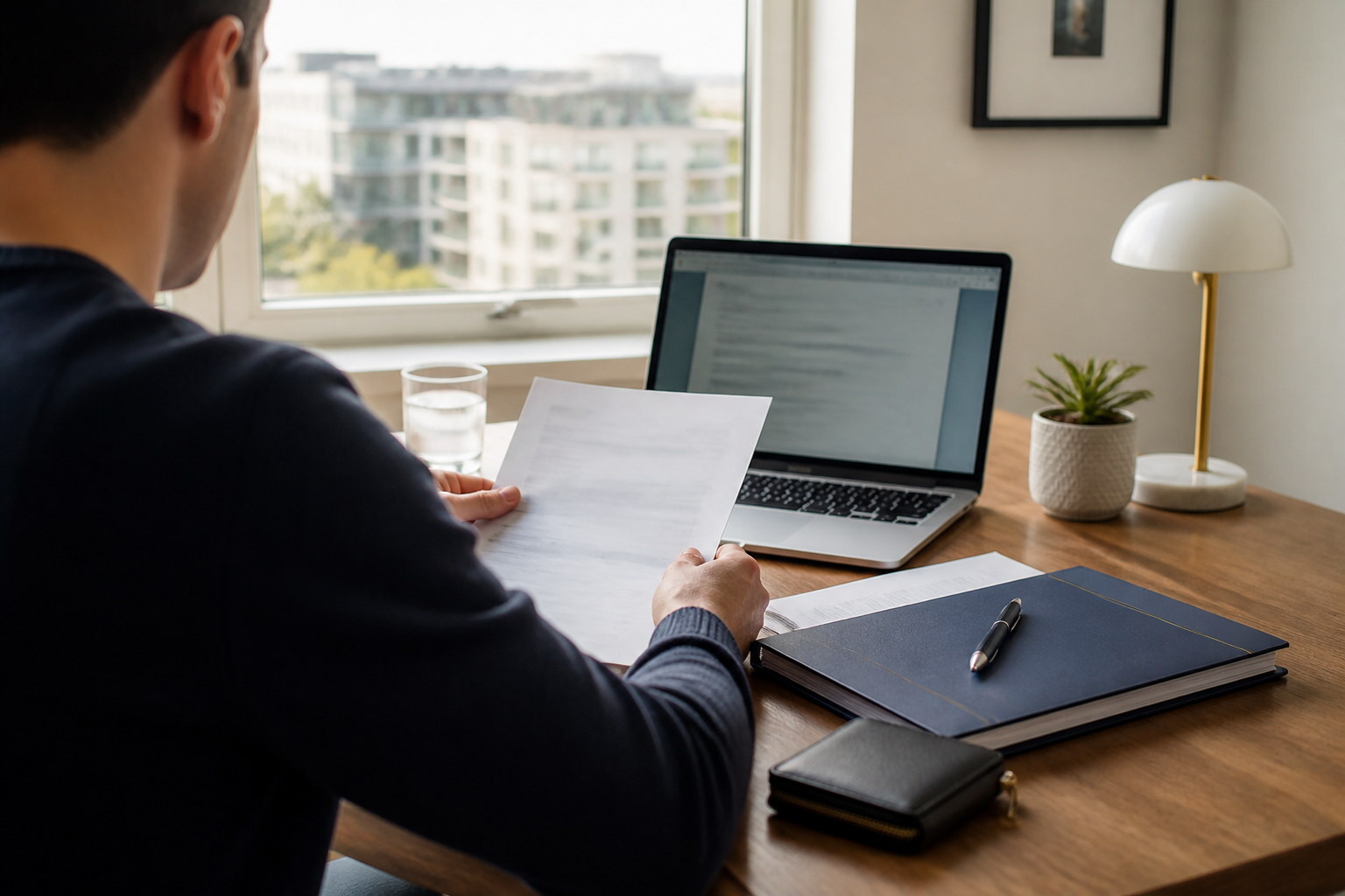 Mortgage documentation meeting for a foreign property buyer in Poland