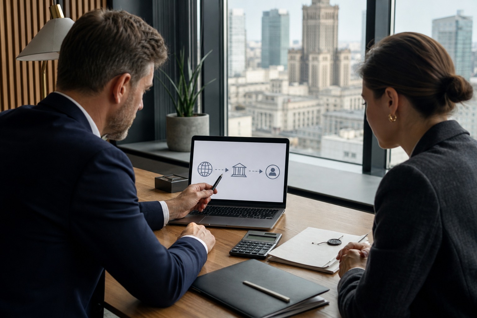 International property seller planning the secure transfer of sale proceeds from Poland
