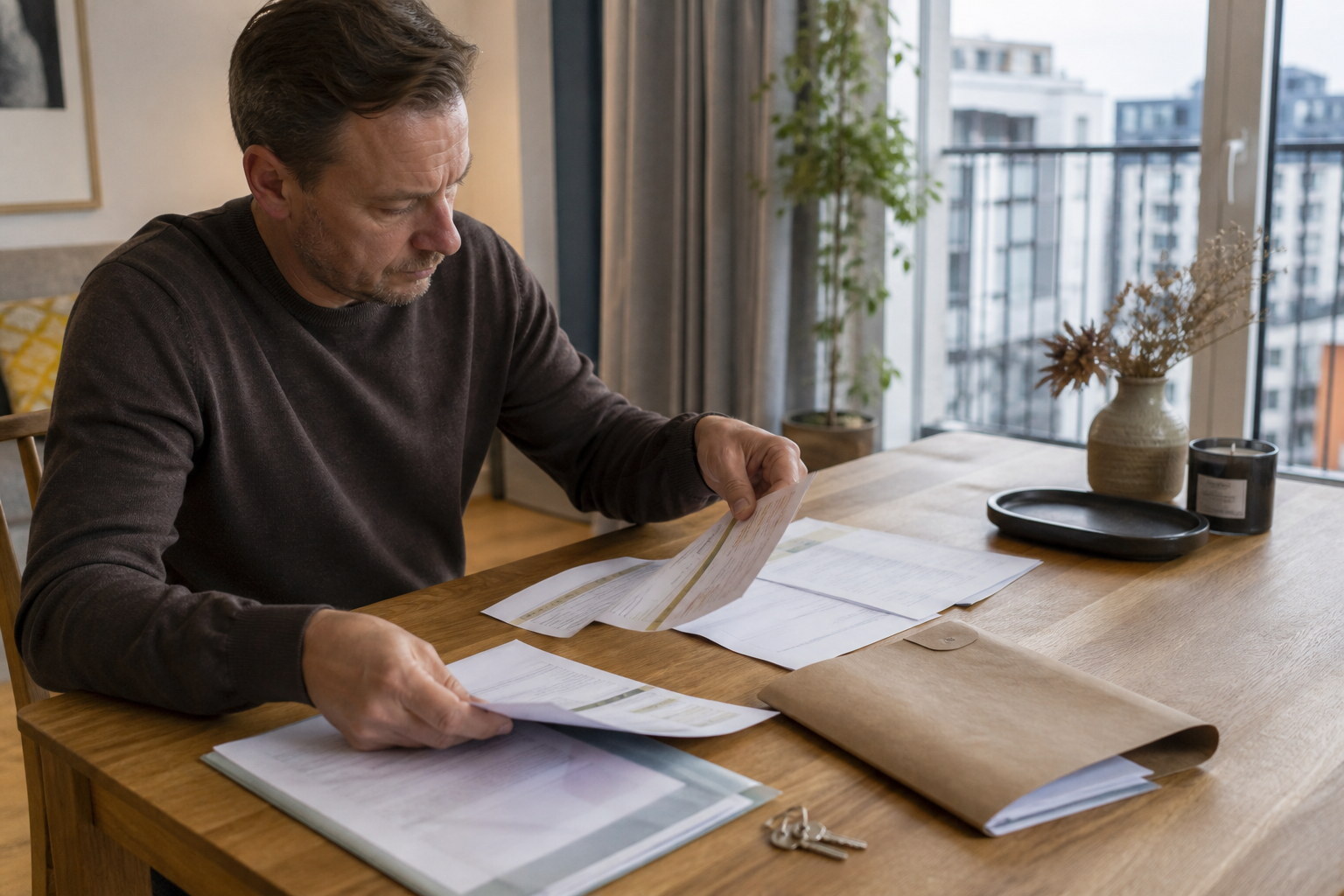 Review of service charges and repair fund documents for a Warsaw apartment