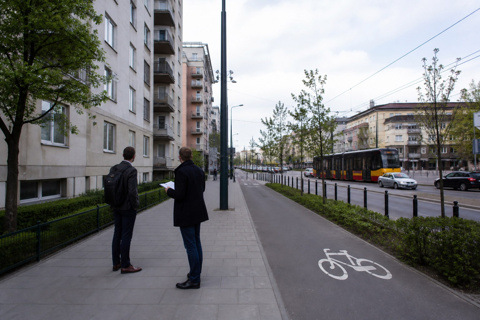 Assessing street noise outside a Warsaw apartment considered for short-term rental