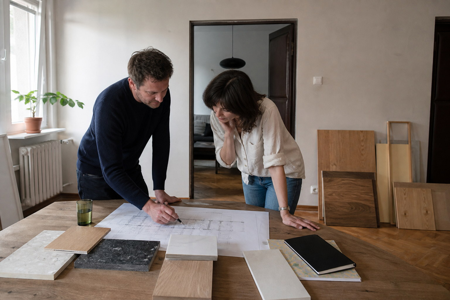 Materials and scope planning for a Warsaw apartment renovation